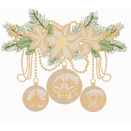 Файл вышивки Гирлянда новогодняя