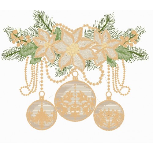 Файл вышивки Гирлянда новогодняя