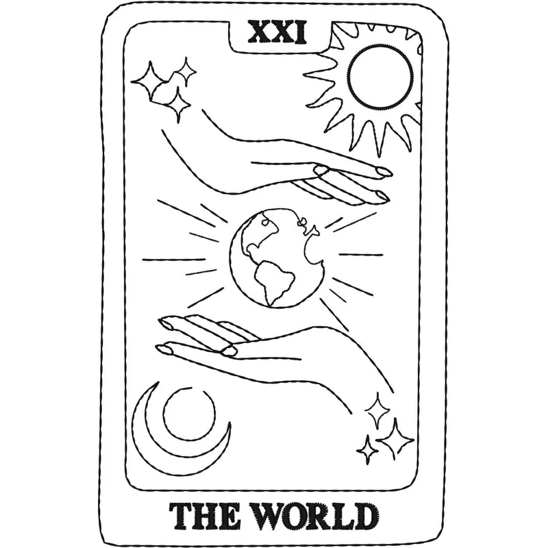 Карта Таро Мир/The World