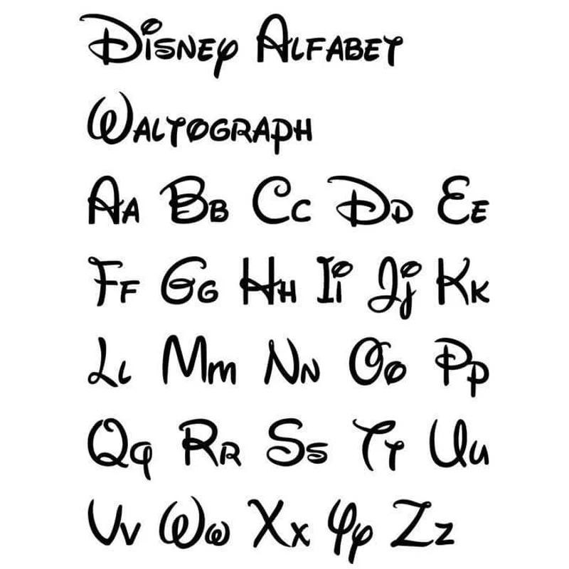 Дисней алфавит / disney