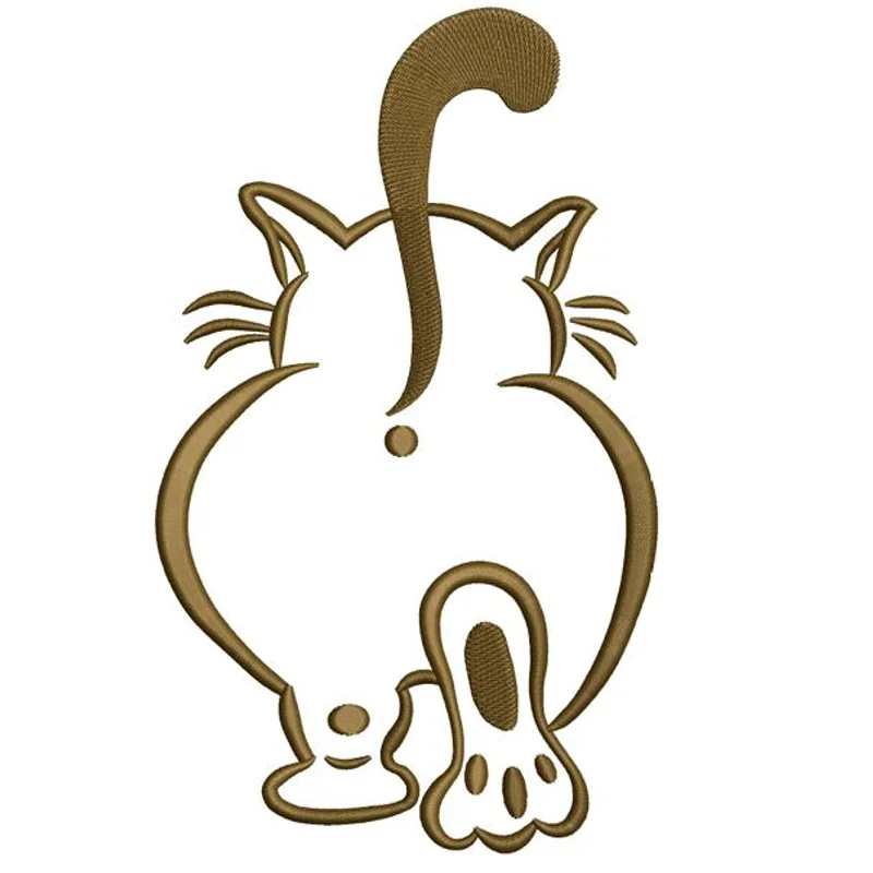 Котик с хвостом-вопросом