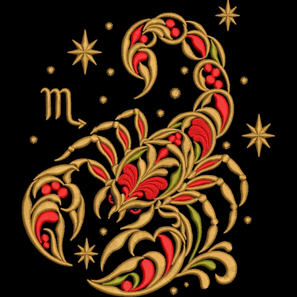Скорпион хохлома