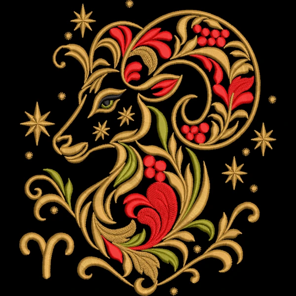 Овен хохлома