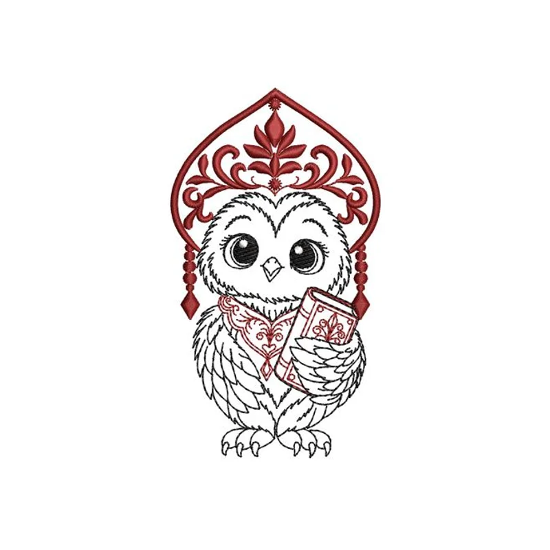 Совёнок в русском кокошнике с паспортом