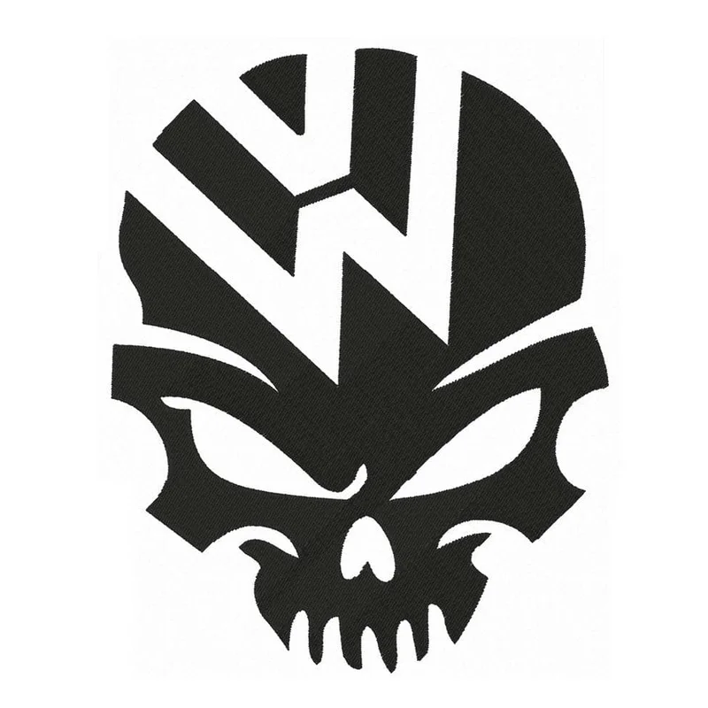volkswagen logo череп