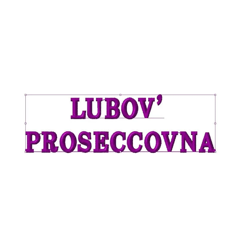 Надпись "Lubov"