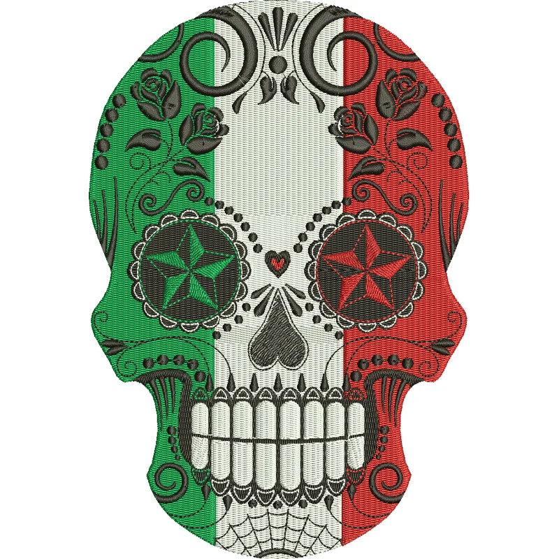 Calaca mexicano Череп в мексиканском стиле