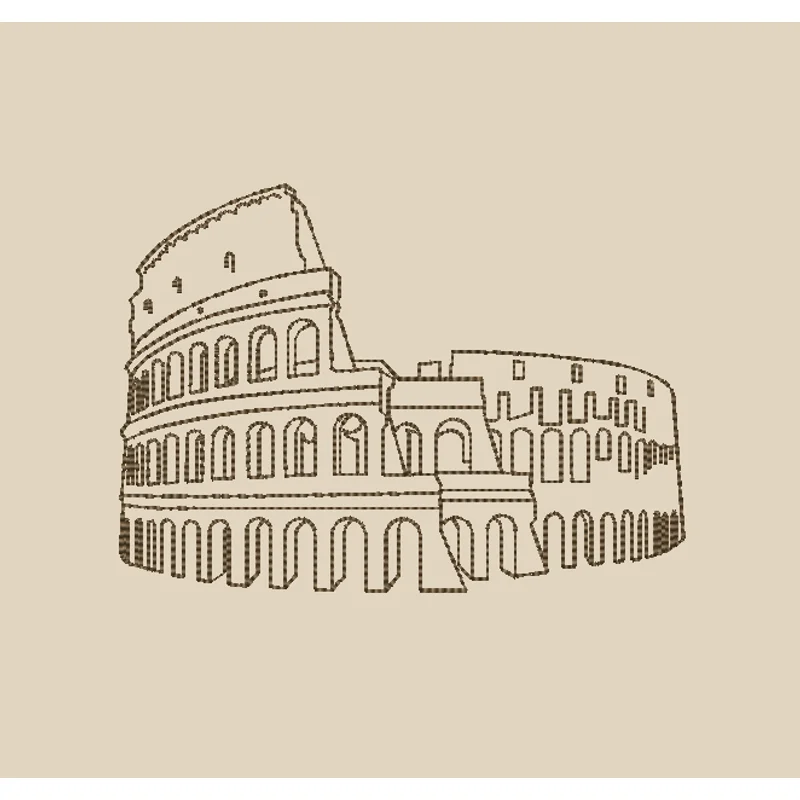 Колизей line art