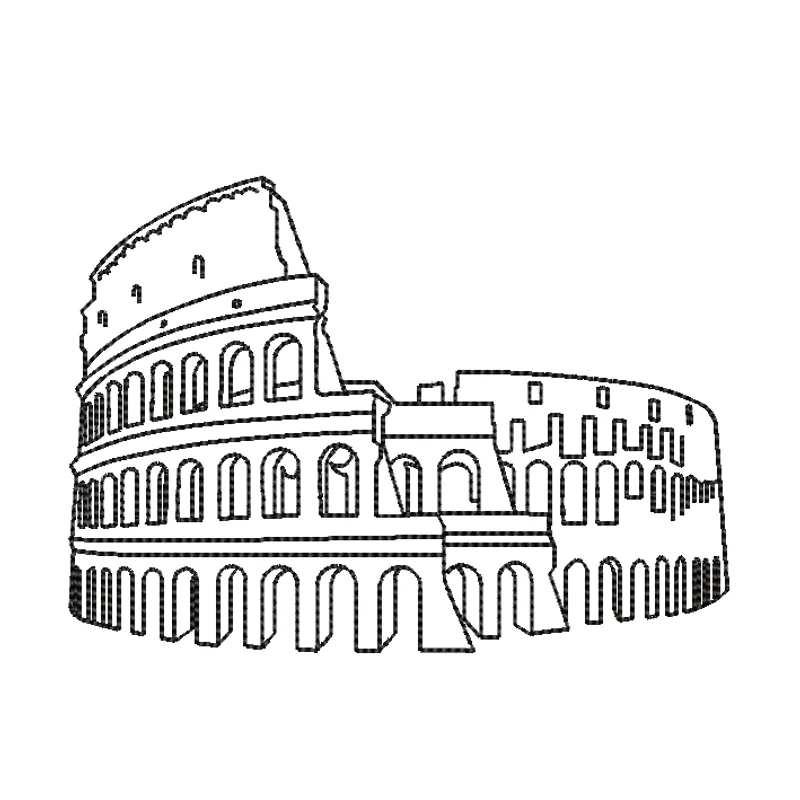 Колизей line art