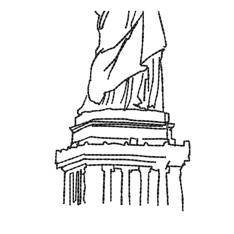 Статуя свободы line art