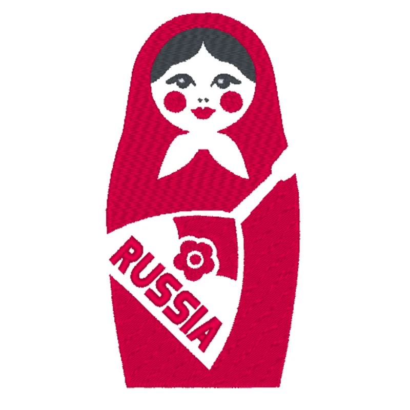 Русская матрёшка с балалайкой