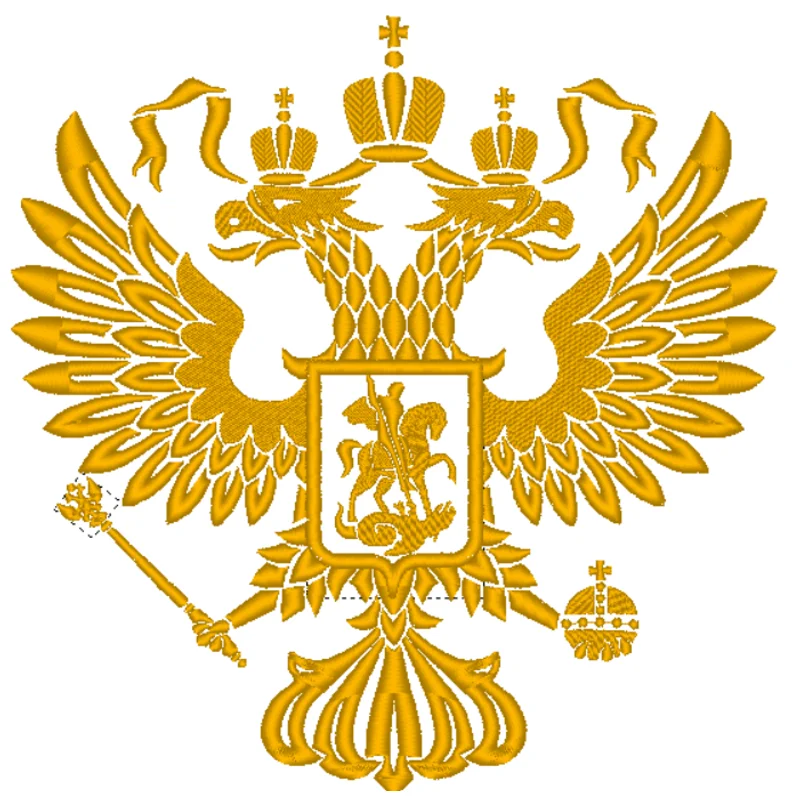 Герб золотой в 3х размерах