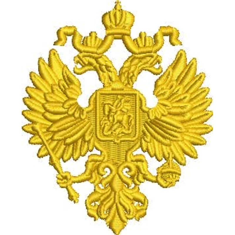 Герб Российской Империи малый один цвет