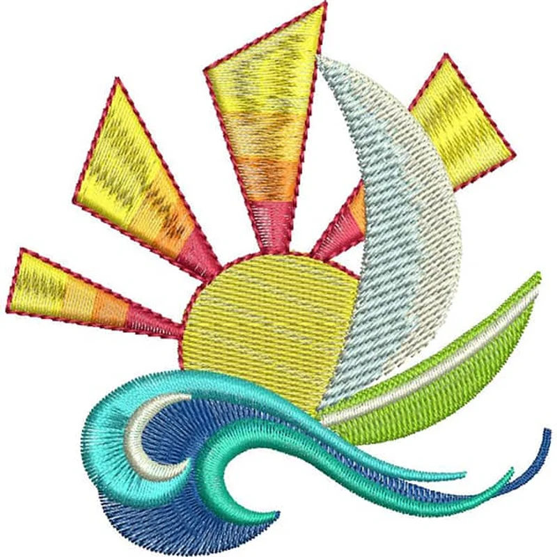 Лодка, солнце и море