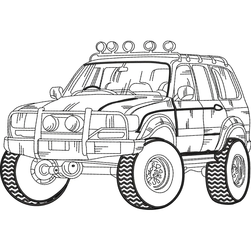Автомобиль Крузер контур