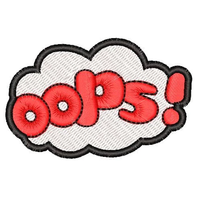 Патч Oops-Упс  4*6см