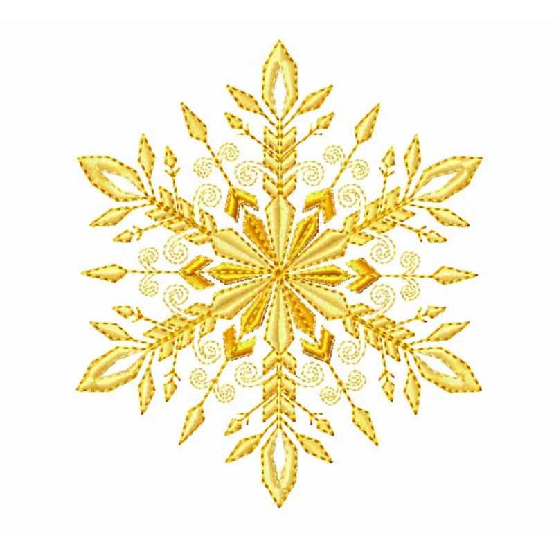 Золотая снежинка