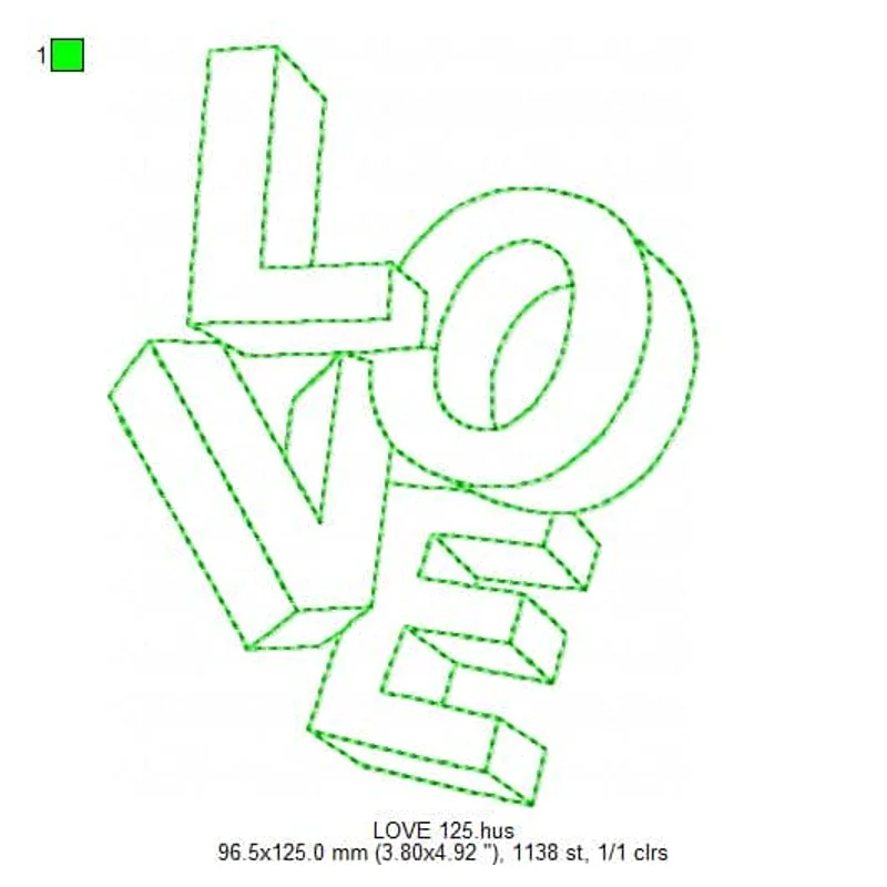 Надпись LOVE линия