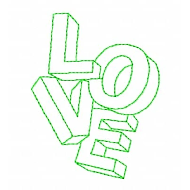 Надпись LOVE линия