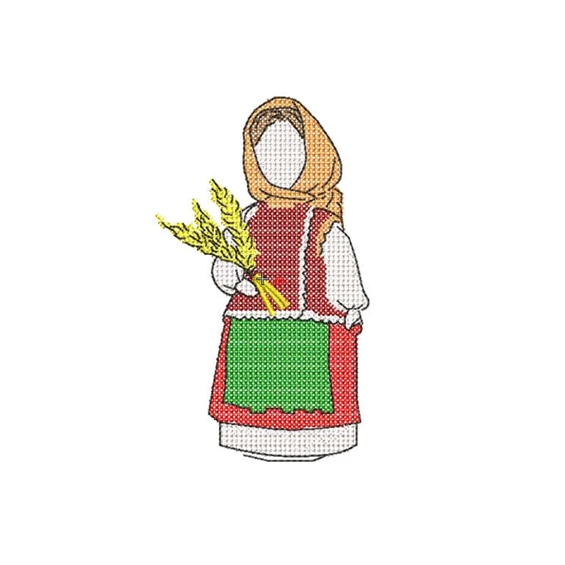 Народная кукла-оберег крестиком