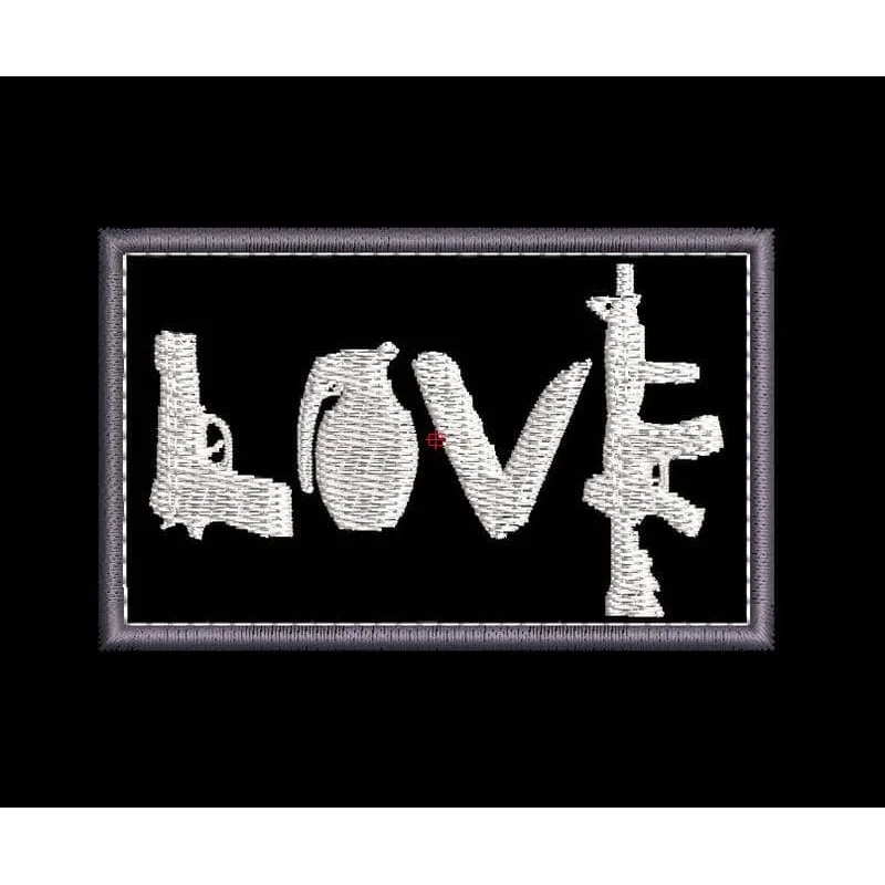 Шеврон LOVE из оружия