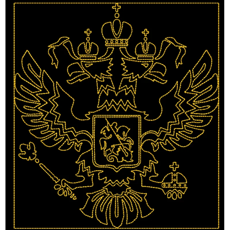 Герб России РФ строчкой