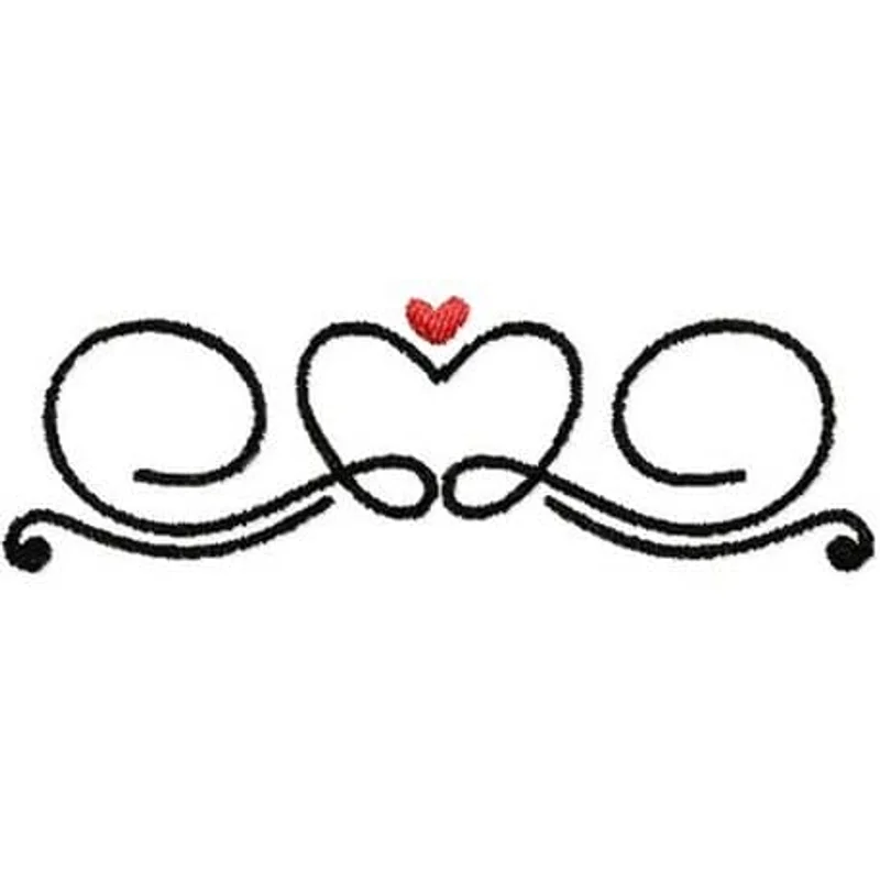Сердце с вензелем 5