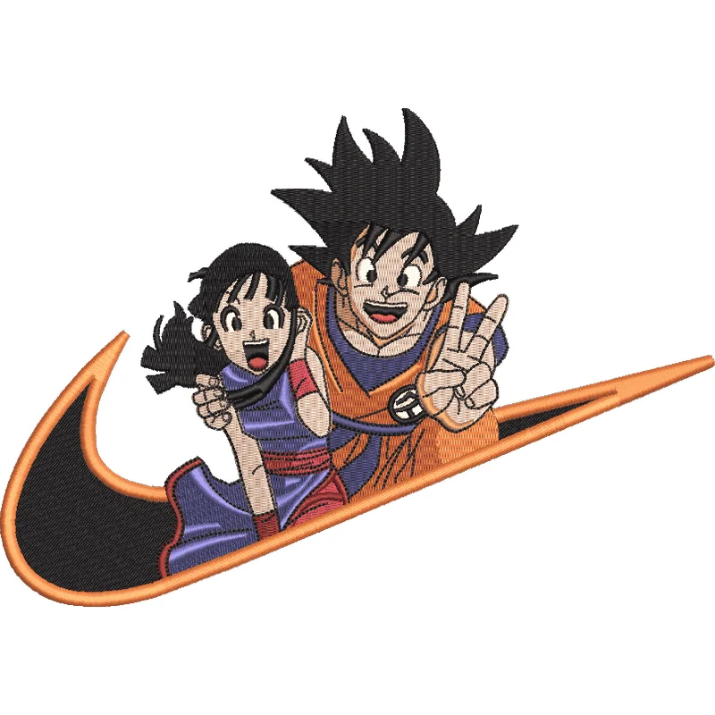 Goku And Chichi, Dragonball/ Гоку и Чичи. Аниме Драгонбол. Жечужина Дракона Nike