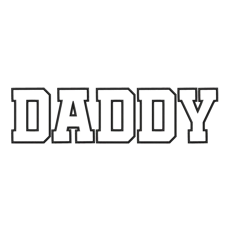 DADDY / папа / дэдди / дэд / DAD / аппликация