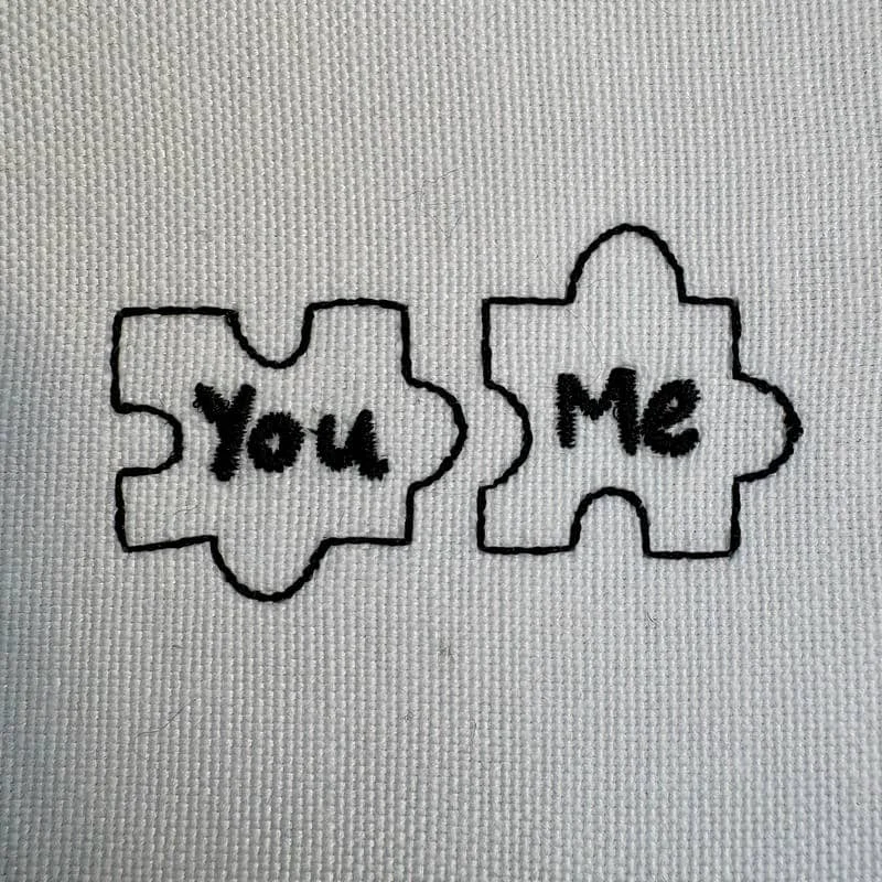 You & Me пазл (контур)