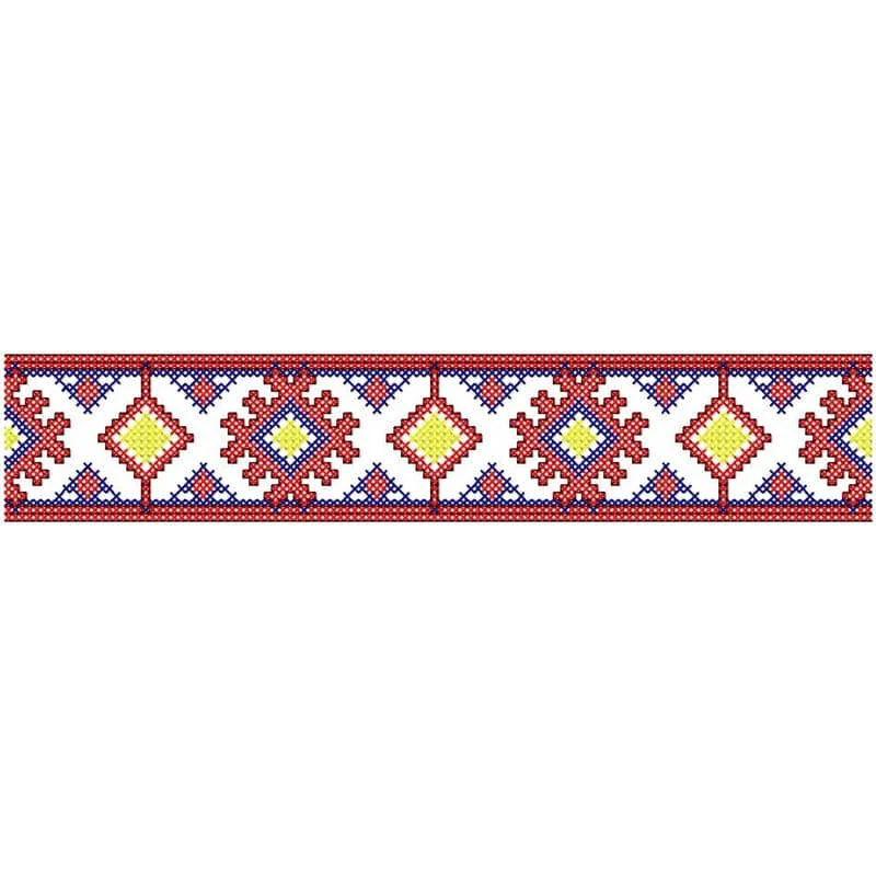 Бортик крестиком 1