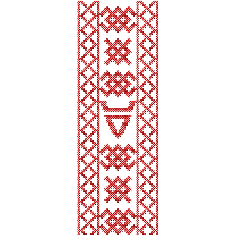 Русский народный орнамент. Вышивка крестом. Схема для рушника.Велес и Макошь