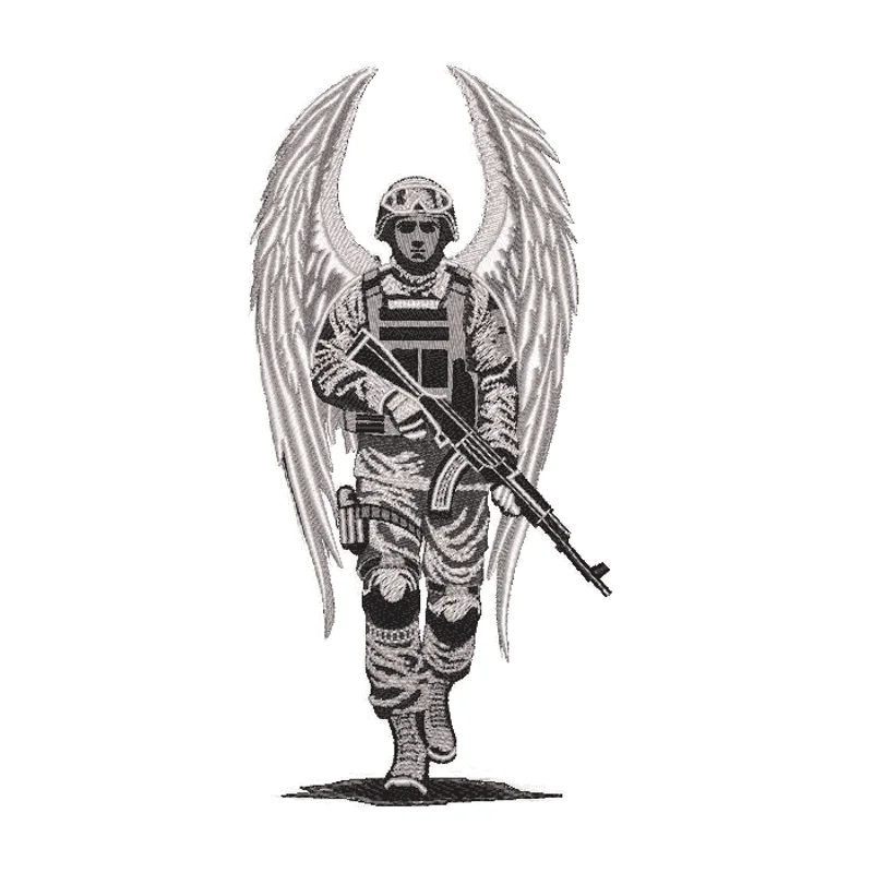 Военный с крыльями ангела