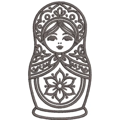 Матрёшка с надписью