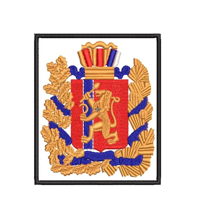 Шеврон герб Красноярского края 10 см