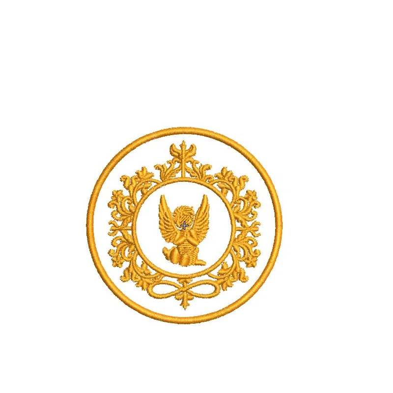 Вензель с ангелом 76