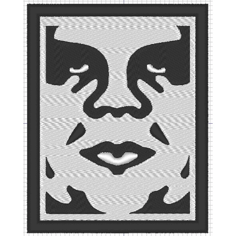OBEY с 3D контуром